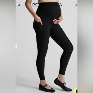 Beyond Yoga Spacedye Love The Bump Maternity Pocket Midi Leggings ,M